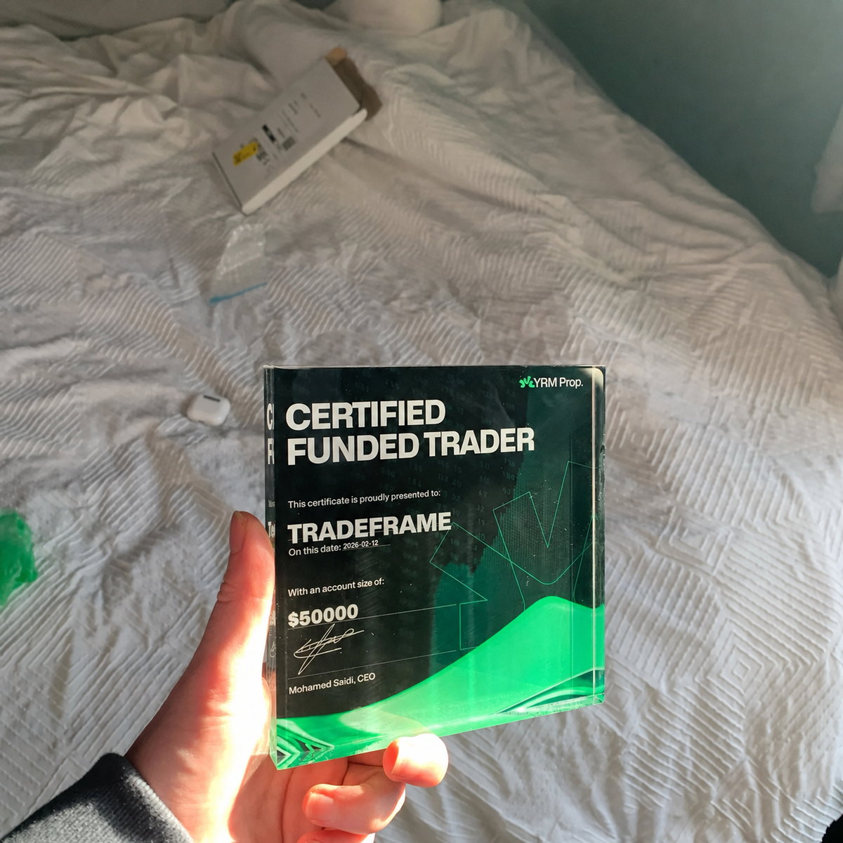 TradeFrame acrylic blocks in a lifestyle setting